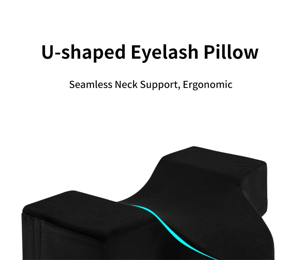 Eyelash Pillow Neck Support Pink Lash Extension Accessories Neck Pillow for Eyelash Extensions Memory Foam U Shaped Pillow
